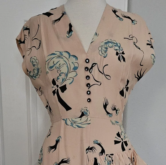 Rare Trashy Diva Slap and Tickle Pink Rayon Dress - Picture 2 of 13